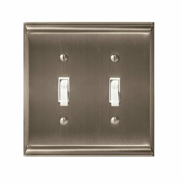 Amerock Candler 2 Toggle Satin Nickel Wall Plate 1906895